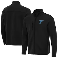 Men's Antigua St. Louis Blues Objection Double-Brushed Full-Zip Jacket