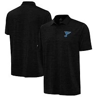 Men's Antigua Heather St. Louis Blues Layout Polo
