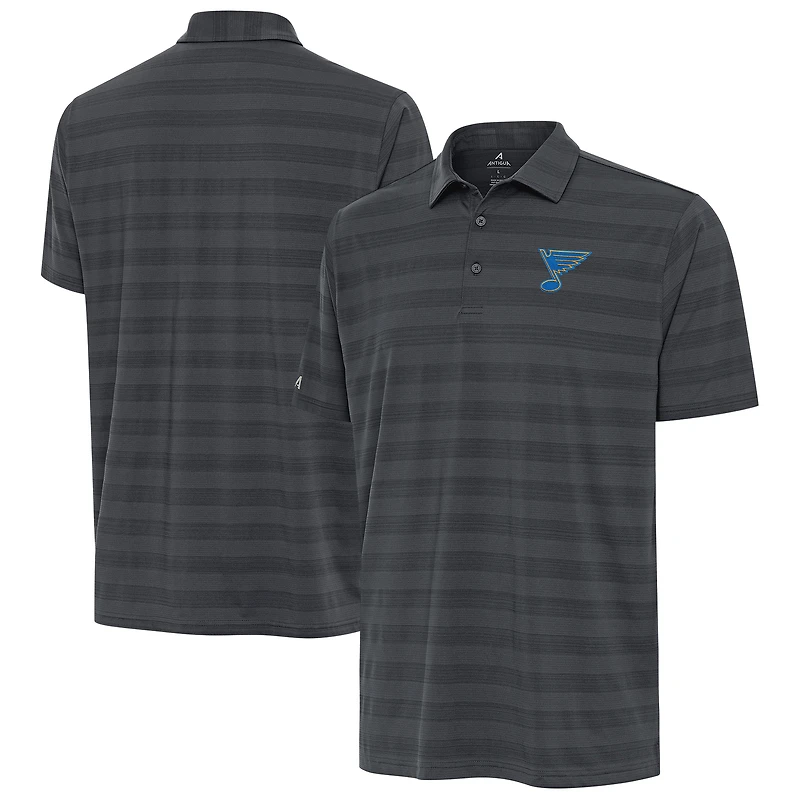 Men's Antigua Pewter St. Louis Blues Tunnel Polo
