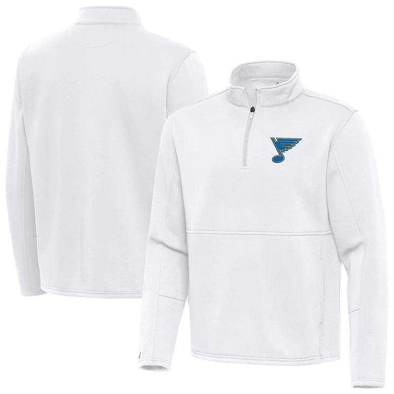 Men's Antigua St. Louis Blues Twist Quarter-Zip Pullover Jacket