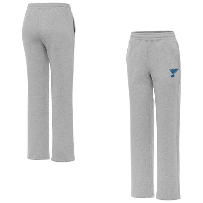 Women's Antigua Heather Gray St. Louis Blues Victory Sweatpants