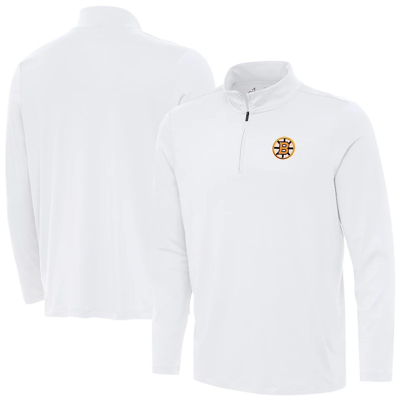 Men's Antigua Boston Bruins Reprocess Quarter-Zip Pullover