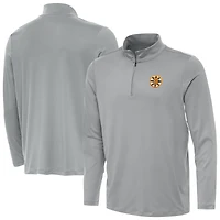 Men's Antigua Gray Boston Bruins Reprocess Quarter-Zip Pullover