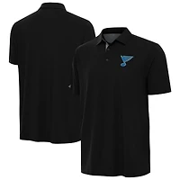 Men's Antigua Black St. Louis Blues Era Polo