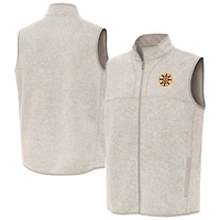 Men's Antigua Oatmeal Boston Bruins Fortune Full-Zip Vest