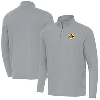 Men's Antigua Gray Boston Bruins Intent Quarter-Zip Top