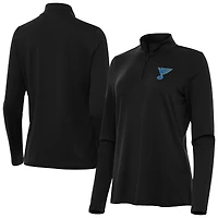 Women's Antigua St. Louis Blues Reprocess Quarter-Zip Pullover