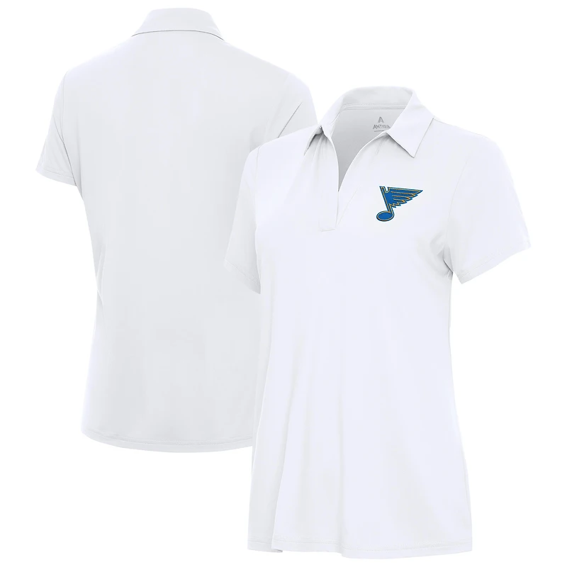 Women's Antigua White St. Louis Blues Era Polo