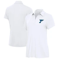 Women's Antigua White St. Louis Blues Era Polo