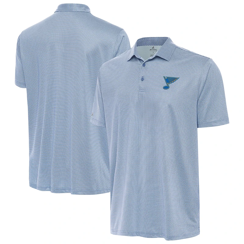 Men's Antigua Blue St. Louis Blues Rings Polo