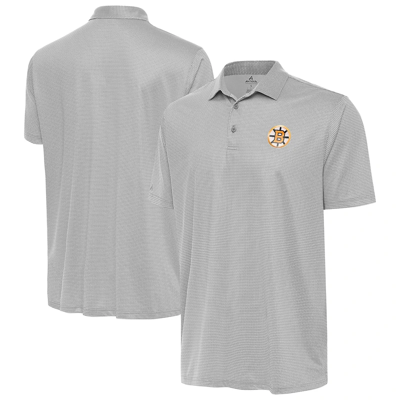 Men's Antigua White Boston Bruins Rings Polo