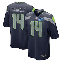Men's Nike Sam Darnold College Navy Seattle Seahawks Team 50th Season Game Jersey