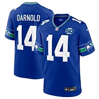 Men's Nike Sam Darnold Royal Seattle Seahawks Alternate 2 50th Season Game Jersey