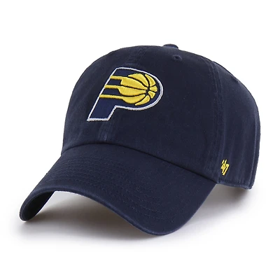 Men's '47  Navy Indiana Pacers Core Logo Clean Up Adjustable Hat