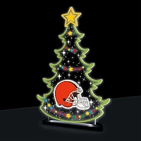 Cleveland Browns 10" LED Tabletop Christmas Tree Desklite Sign