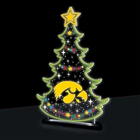 Iowa Hawkeyes 10" LED Tabletop Christmas Tree Desklite Sign