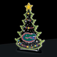 Florida Gators 10" LED Tabletop Christmas Tree Desklite Sign