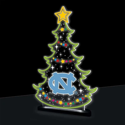 North Carolina Tar Heels 10" LED Tabletop Christmas Tree Desklite Sign