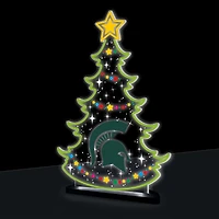 Michigan State Spartans 10" LED Tabletop Christmas Tree Desklite Sign