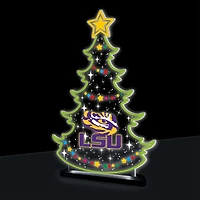 LSU Tigers 10" LED Tabletop Christmas Tree Desklite Sign