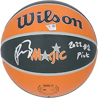 Paolo Banchero Orlando Magic Autographed Wilson City Edition Standard Basketball with "2022 #1 Pick" Inscription