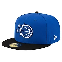 Men's New Era Blue/Black Orlando Magic Two-Tone 59FIFTY Fitted Hat