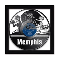 Memphis Tigers Framed 13" x 13" Vinyl Record Art Print