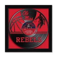 Ole Miss Rebels Framed 13" x 13" Vinyl Record Art Print