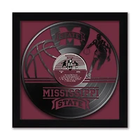 Mississippi State Bulldogs Framed 13" x 13" Vinyl Record Art Print
