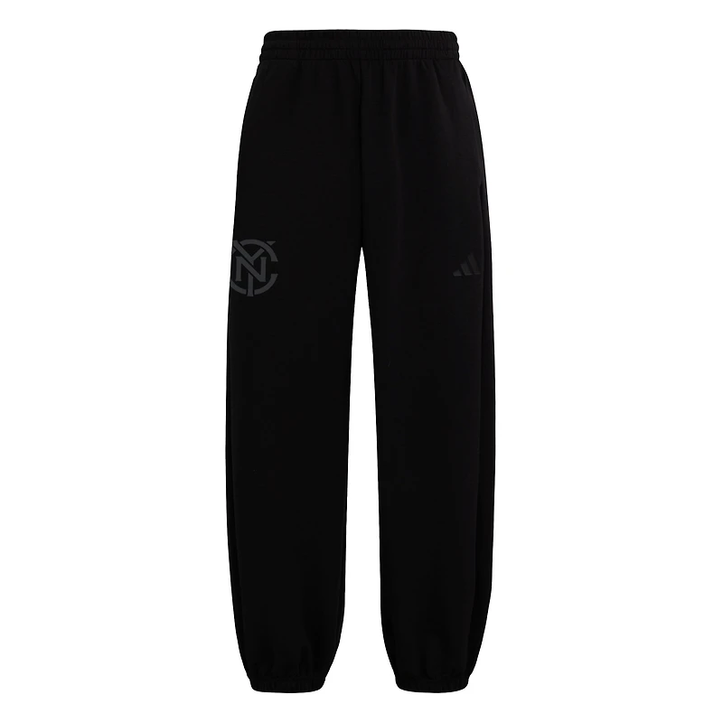 Men's adidas  Black New York City FC Soft Lux Sweatpants