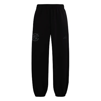 Men's adidas  Black New York City FC Soft Lux Sweatpants