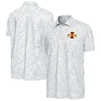 Men's Antigua White Iowa State Cyclones Lush Polo