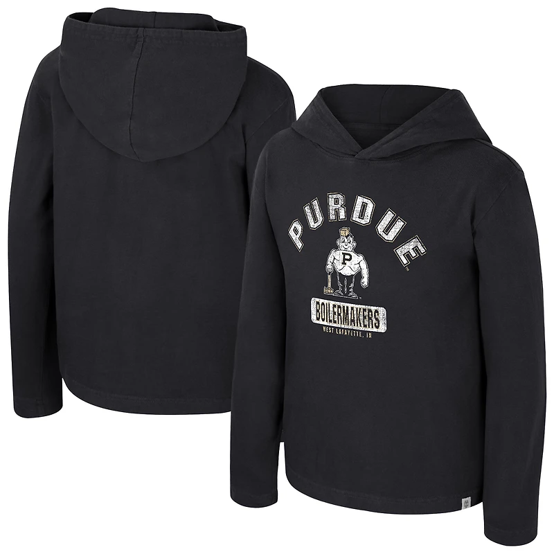 Youth Colosseum Black Purdue Boilermakers Simoleans Washed Hoodie