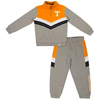 Toddler Colosseum  Heather Gray Tennessee Volunteers Clarence Fleece Quarter-Zip Sweatshirt & Sweatpants Set