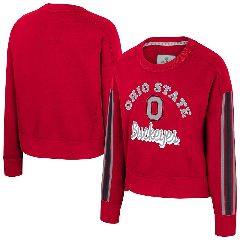 Women's Colosseum  Scarlet Ohio State Buckeyes Honeymoon Sweatshirt