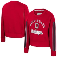Women's Colosseum  Scarlet Ohio State Buckeyes Honeymoon Sweatshirt