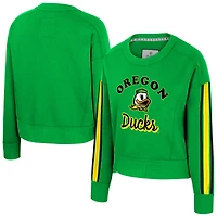Women's Colosseum  Green Oregon Ducks Honeymoon Sweatshirt