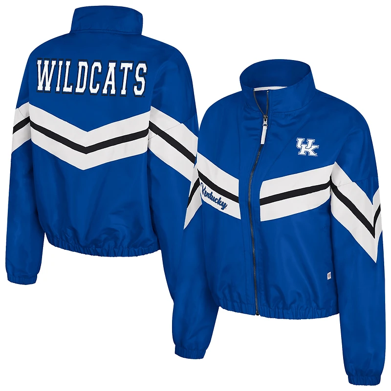 Women's Colosseum  Royal Kentucky Wildcats Thin Ice Full-Zip Windbreaker