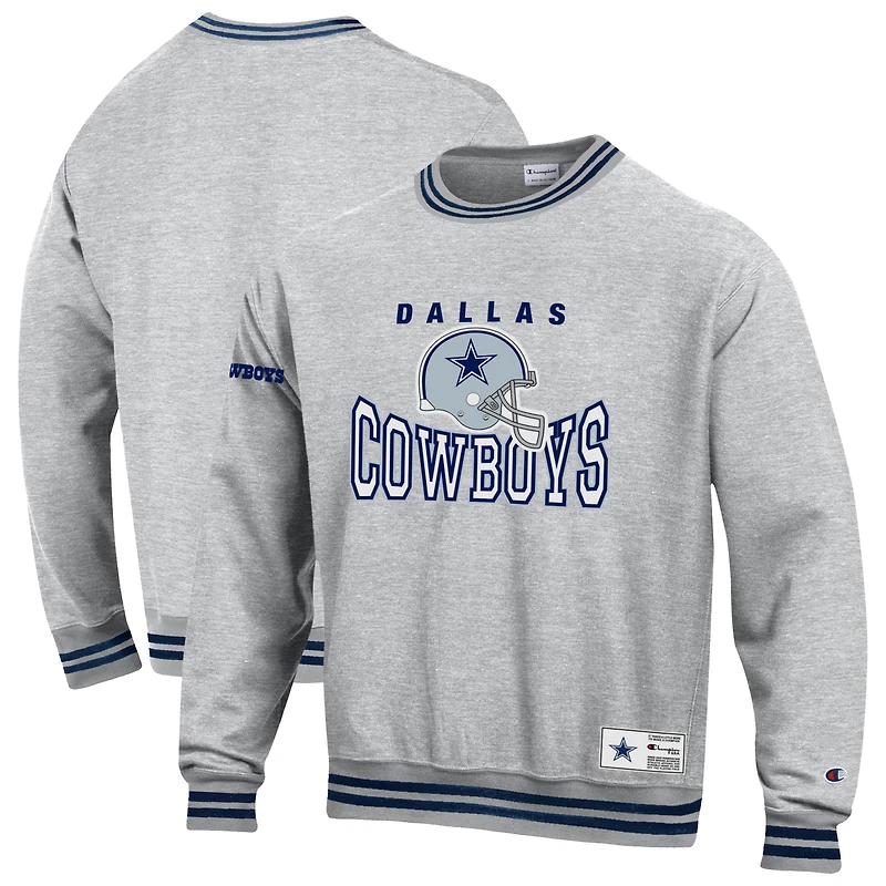 Men's Champion Gray Dallas Cowboys Reverse Weave Fleece Sweatshirt