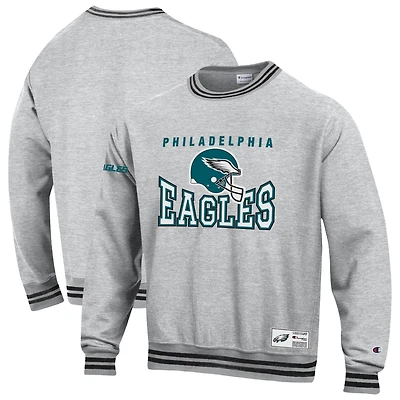 Men's Champion Heather Gray Philadelphia Eagles Reverse Weave Fleece Sweatshirt