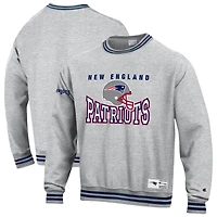 Men's Champion Gray New England Patriots Reverse Weave Fleece Sweatshirt