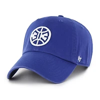 Men's '47  Royal Detroit Pistons Alternate Core Logo Clean Up Adjustable Hat