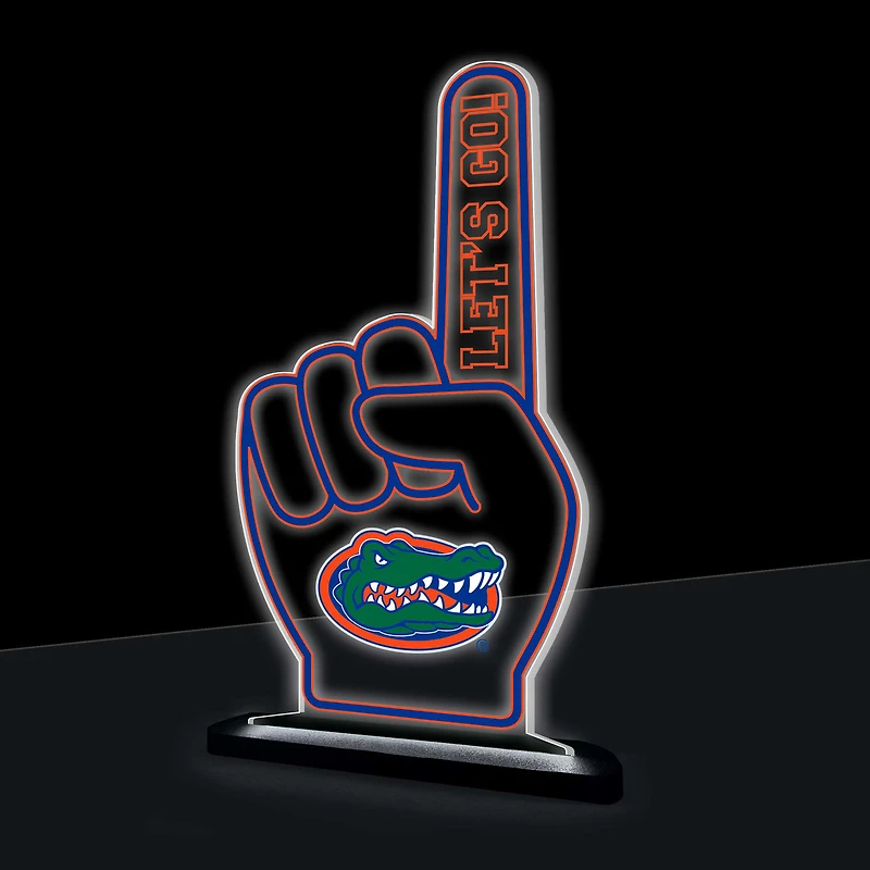 Florida Gators 10" LED Tabletop Foam Finger Desklite Sign