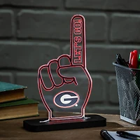 Georgia Bulldogs 10" LED Tabletop Foam Finger Desklite Sign