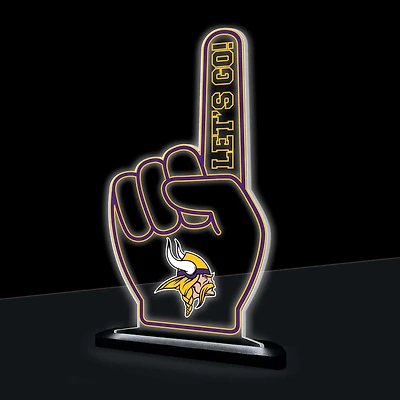 Minnesota Vikings 10" LED Tabletop Foam Finger Desklite Sign