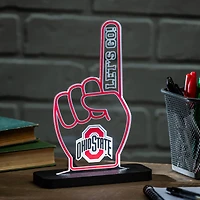 Ohio State Buckeyes 10" LED Tabletop Foam Finger Desklite Sign