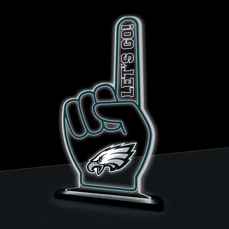 Philadelphia Eagles 10" LED Tabletop Foam Finger Desklite Sign