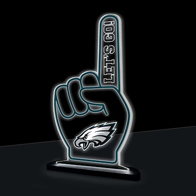 Philadelphia Eagles 10" LED Tabletop Foam Finger Desklite Sign