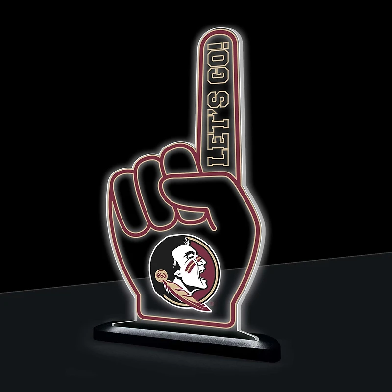 Florida State Seminoles 10" LED Tabletop Foam Finger Desklite Sign