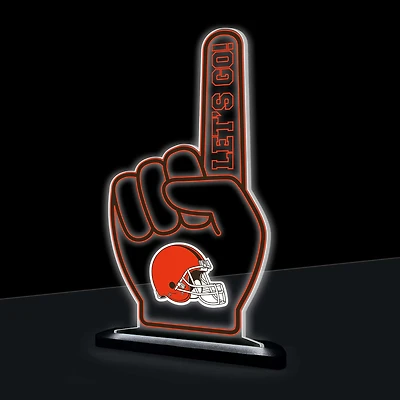 Cleveland Browns 10" LED Tabletop Foam Finger Desklite Sign